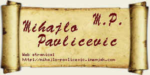 Mihajlo Pavličević vizit kartica